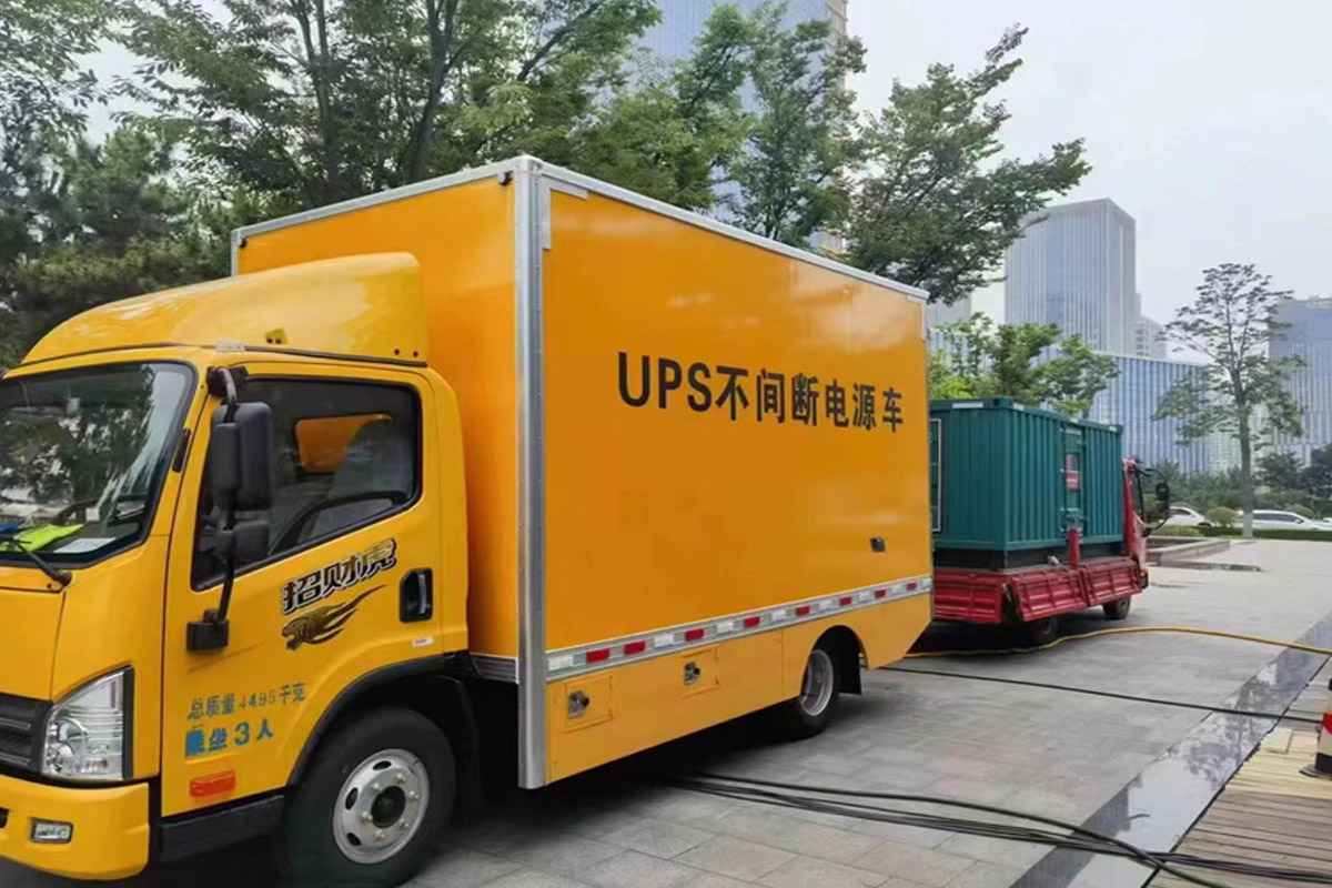 茂南发电机租赁施工现场